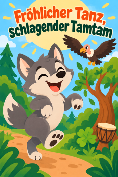 Fröhlicher Tanz, schlagender Tamtam