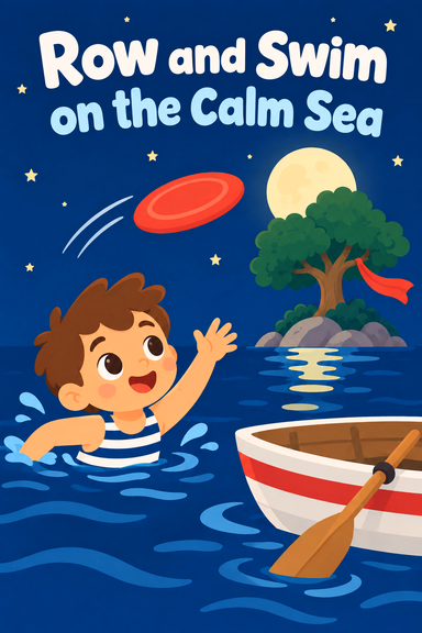 Row and Swim on the Calm Sea
