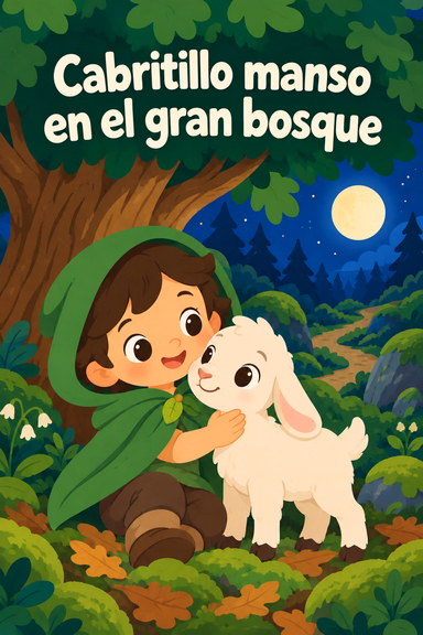 Cabritillo manso en el gran bosque