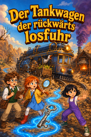 Der Tankwagen der rückwärts losfuhr