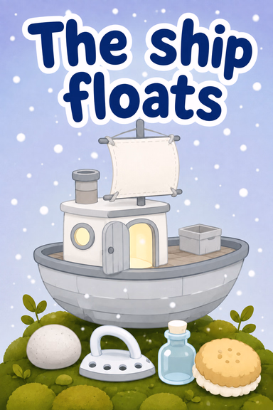 The ship floats