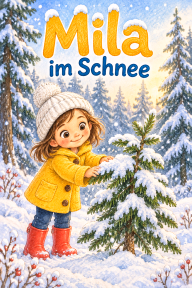 Mila im Schnee