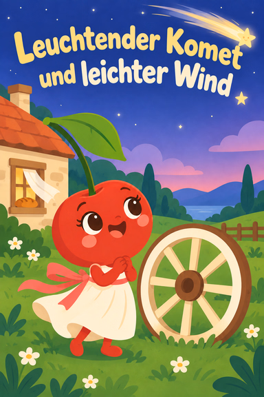 Leuchtender Komet und leichter Wind