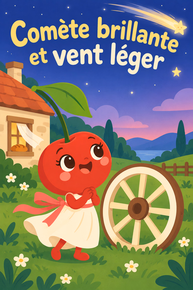 Comète brillante et vent léger