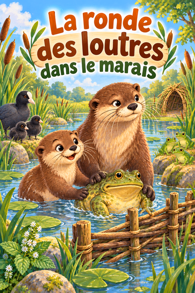 La ronde des loutres dans le marais