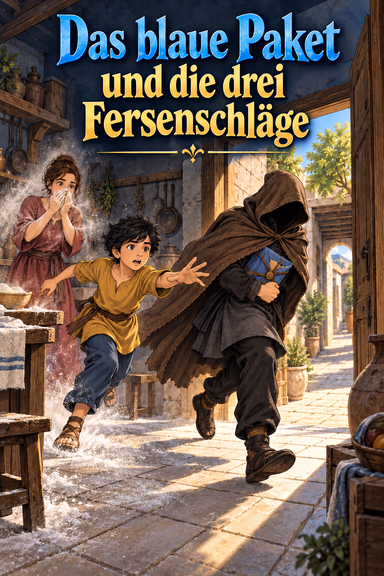 Das blaue Paket und die drei Fersenschläge