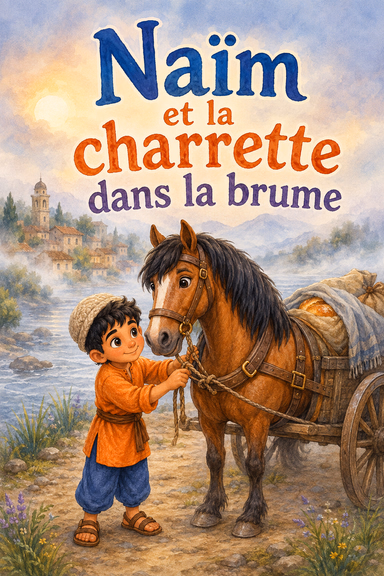 Naïm et la charrette dans la brume