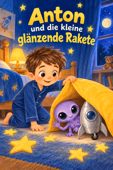 Anton und die kleine glänzende Rakete