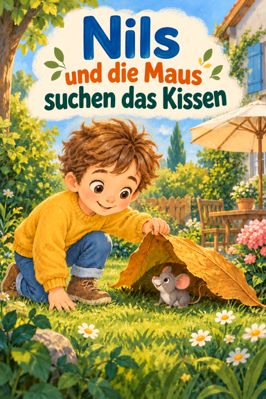 Nils und die Maus suchen das Kissen