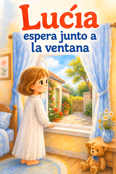 Lucía espera junto a la ventana