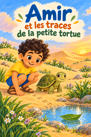 Amir et les traces de la petite tortue