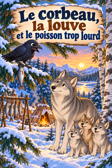 Le corbeau, la louve et le poisson trop lourd