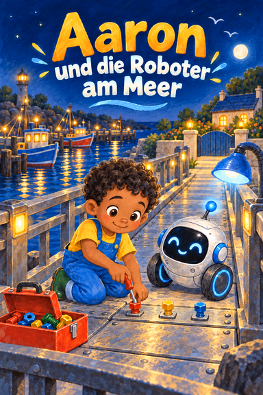 Aaron und die Roboter am Meer