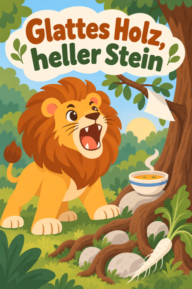 Glattes Holz, heller Stein
