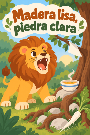 Madera lisa, piedra clara