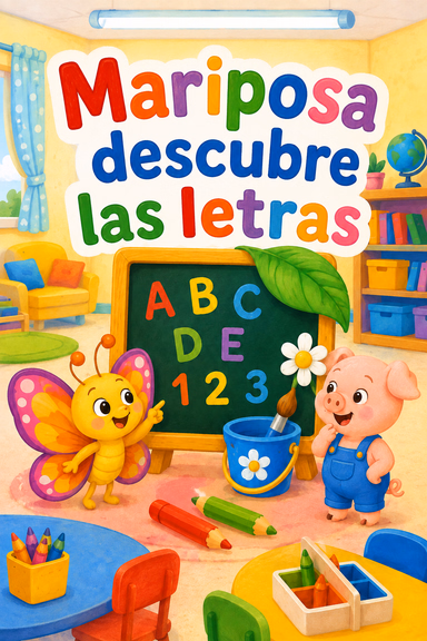 Mariposa descubre las letras
