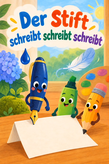 Der Stift schreibt schreibt schreibt