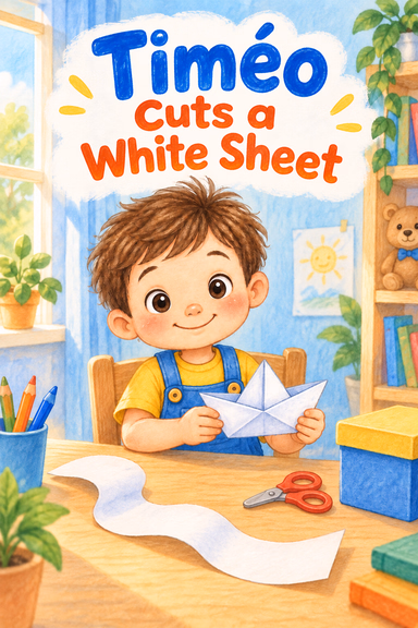 Timéo Cuts a White Sheet