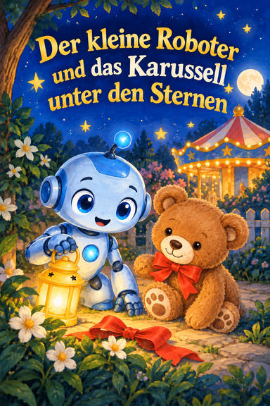 Der kleine Roboter und das Karussell unter den Sternen