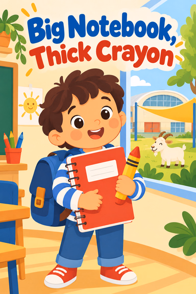 Big Notebook, Thick Crayon