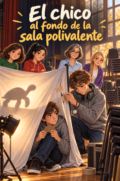 El chico al fondo de la sala polivalente
