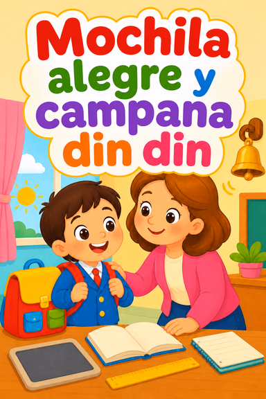 Mochila alegre y campana din din