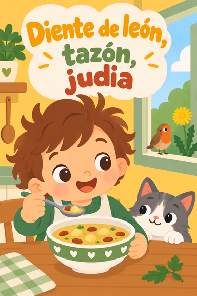 Diente de león, tazón, judía