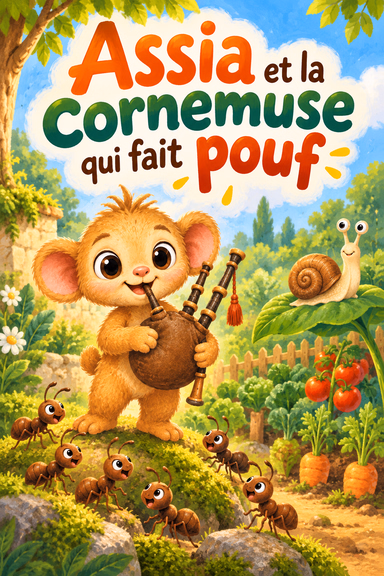 Assia et la cornemuse qui fait pouf