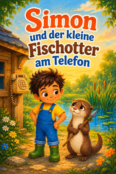 Simon und der kleine Fischotter am Telefon