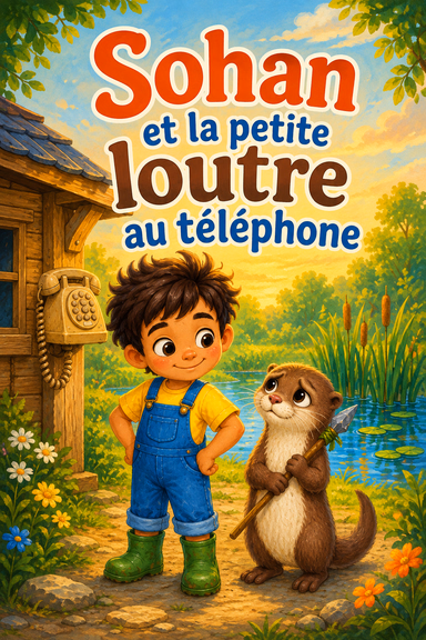 Sohan et la petite loutre au téléphone