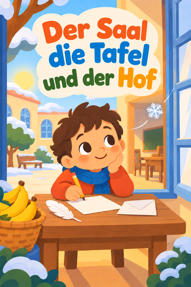 Der Saal die Tafel und der Hof