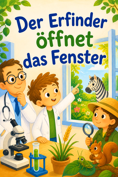 Der Erfinder öffnet das Fenster