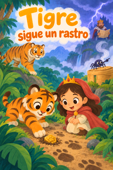 Tigre sigue un rastro