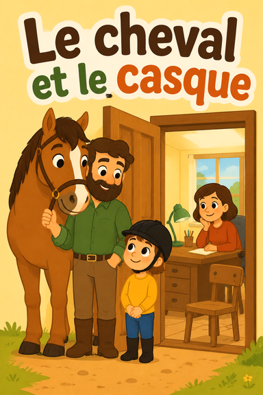 Le cheval et le casque