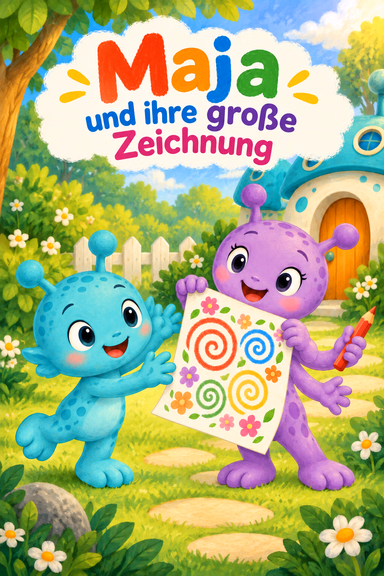 Maja und ihre große Zeichnung