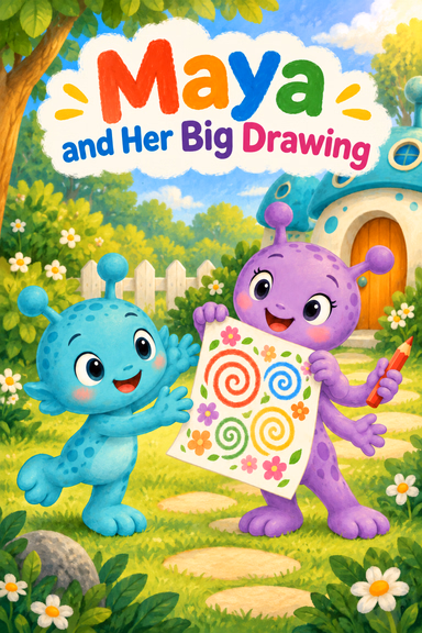 Maya and Her Big Drawing