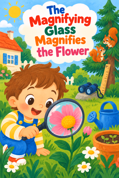 The Magnifying Glass Magnifies the Flower