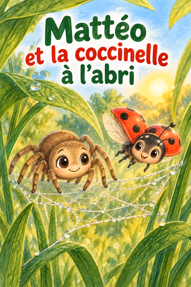 Mattéo et la coccinelle à l’abri