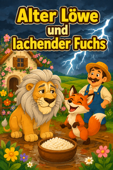 Alter Löwe und lachender Fuchs