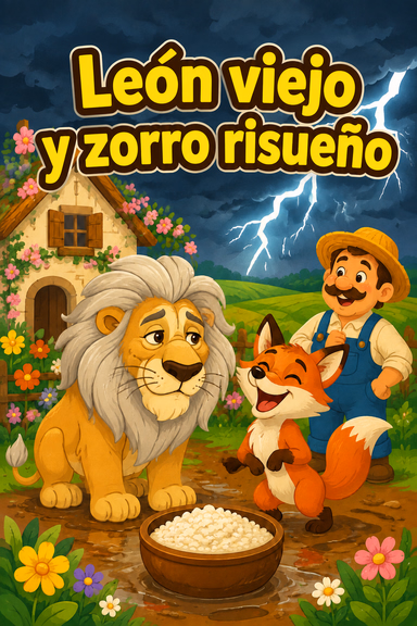 León viejo y zorro risueño