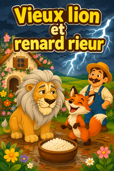 Vieux lion et renard rieur