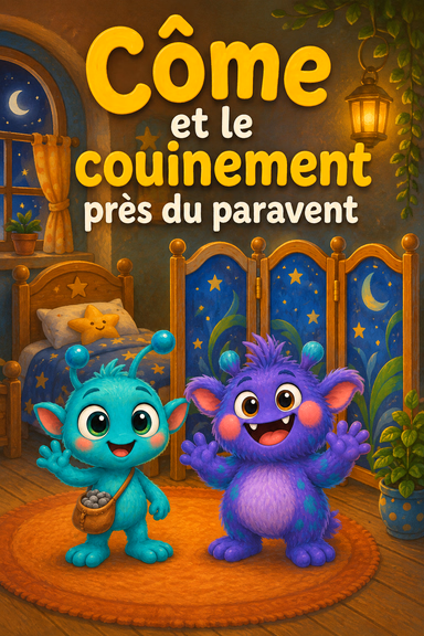 Côme et le couinement près du paravent