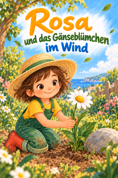 Rosa und das Gänseblümchen im Wind
