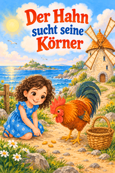 Der Hahn sucht seine Körner