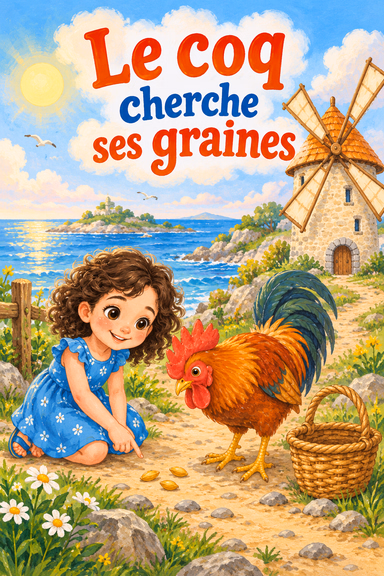 Le coq cherche ses graines