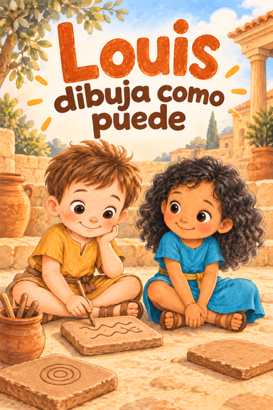 Louis dibuja como puede