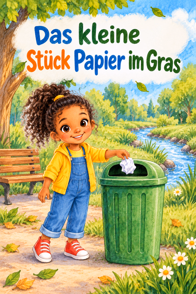 Das kleine Stück Papier im Gras