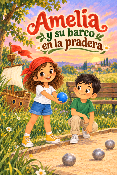 Amelia y su barco en la pradera