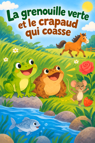 La grenouille verte et le crapaud qui coasse