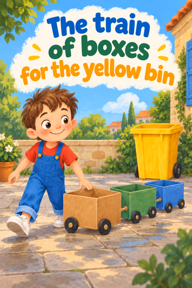 The train of boxes for the yellow bin
